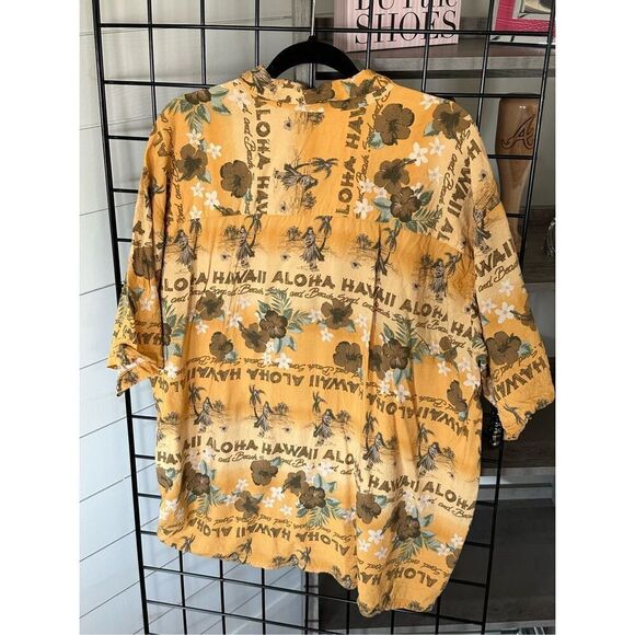 Vintage Puritan Mens Hawaiian Shirt XXL All Over Print Short Sleeve Aloha - Picture 8 of 9